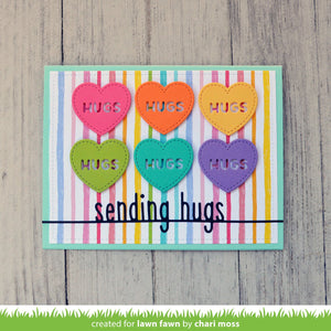 sending hugs line border